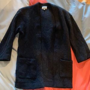Wilfred extra fine merino wool open cardigan